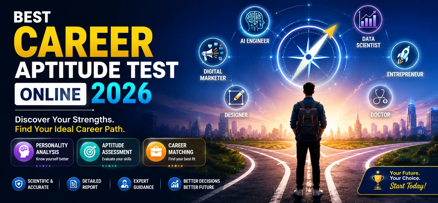 Best Career Aptitude Test Online 2026 – Trusted and Most Wanted Career Test 2026
